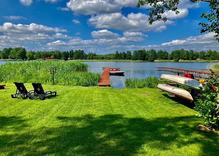 Modern House - 30 Metrow Od Jeziora,prywatna Plaza,wifi * Makosieje