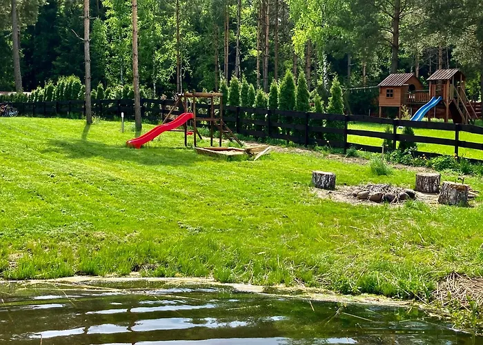 度假居 Modern House - 30 Metrow Od Jeziora,prywatna Plaza,wifi *